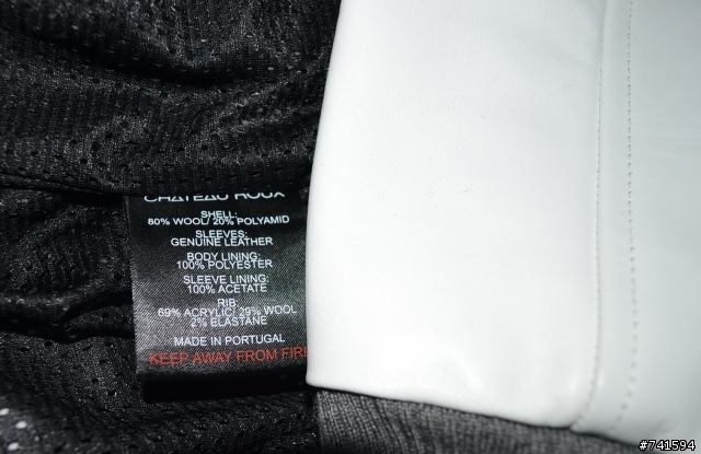 台灣首發英國品牌Chateau Roux  Baseball Jacket 沙托魯 羊毛真皮棒球外套