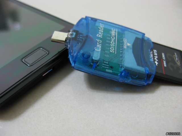 土砲製作-i9100 OTG讀卡機