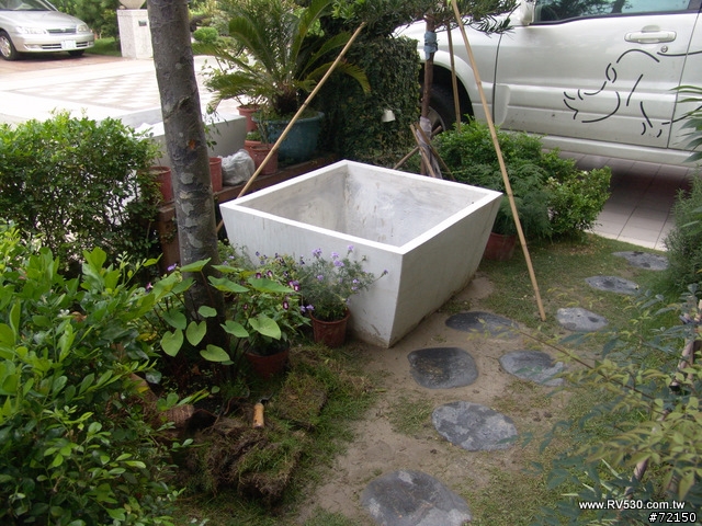 花園 [ 荷花生態缸 ] 防水施工全記錄