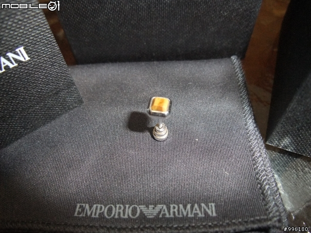 開箱 ARMANI 單耳耳環