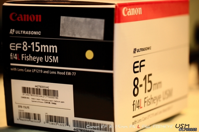 Canon EF 8-15mm F4 L F4L FISHEYE USM 最簡易開箱