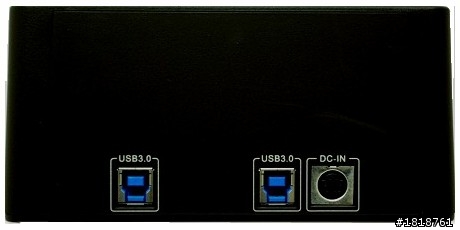 請問CyberSLIM S2-U3硬碟外接盒背版是幾個USB3.0 Port ?
