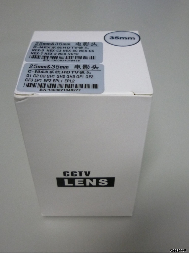 C-mount 35mm/f1.7 電影鏡頭及新型的轉接環(+圖)