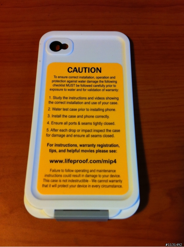 ((開箱))新增觸控畫面!!防水防震防塵防雪的iPhone 4 LifeProof™ Case開始我的安心生活!!