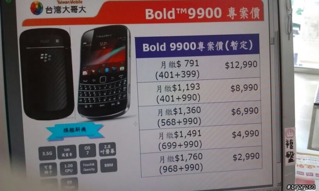 BLACKBERRY 9900 coming soon