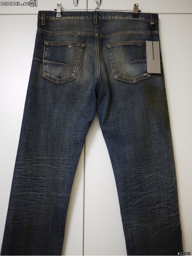[分享] Dior Homme 2011AW Bas17 被輾過的丹寧褲 Rack Rail Paint Denim