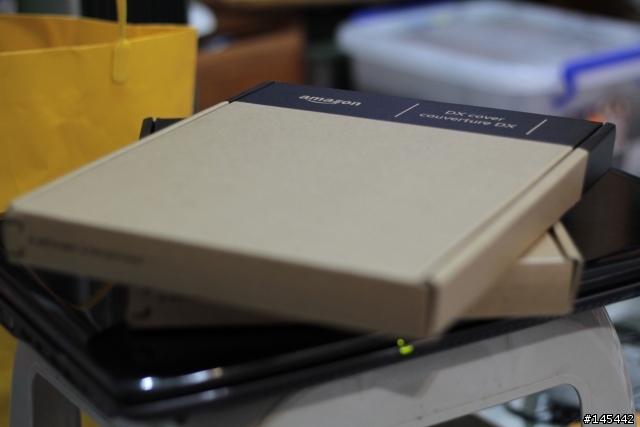 [開箱]Kindle DX Leather Cover 保護套終於飛來了!!