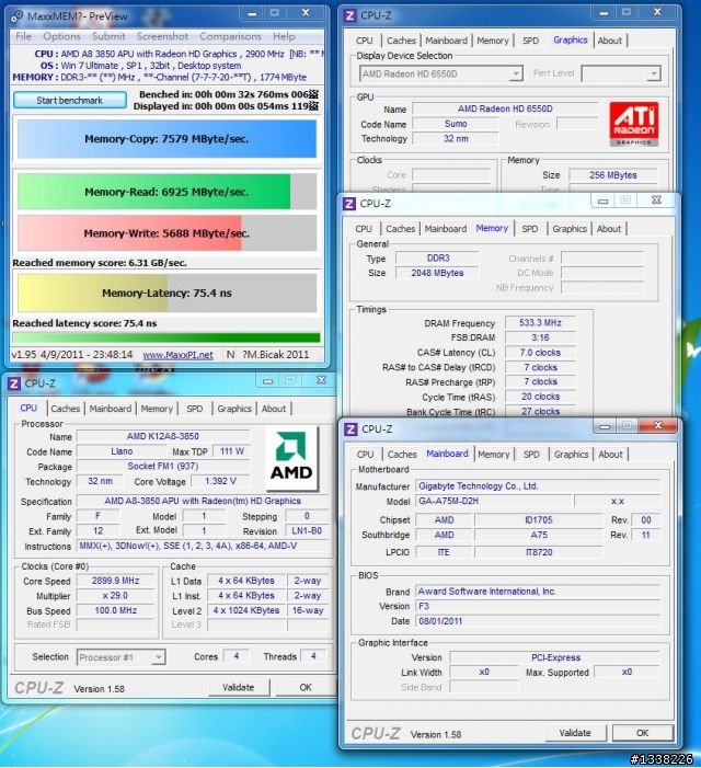 [分享] 專給麻瓜爸新組A75M-D2H的APU機
