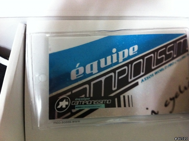 正式成為assos Equipe campionissimo 會員