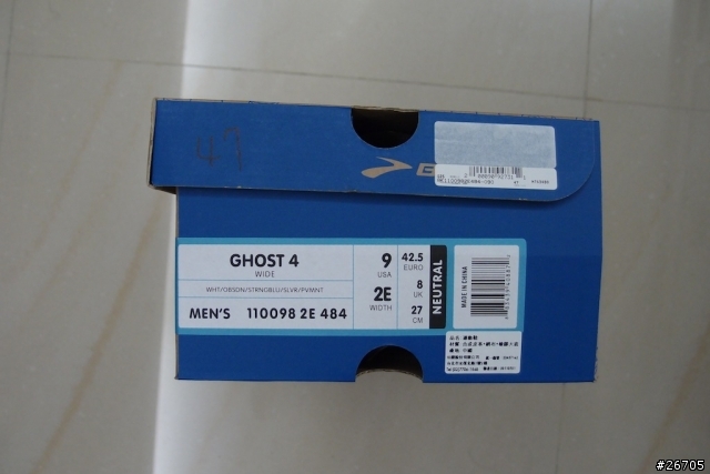<照片分享> Brooks GHOST 4 慢跑鞋