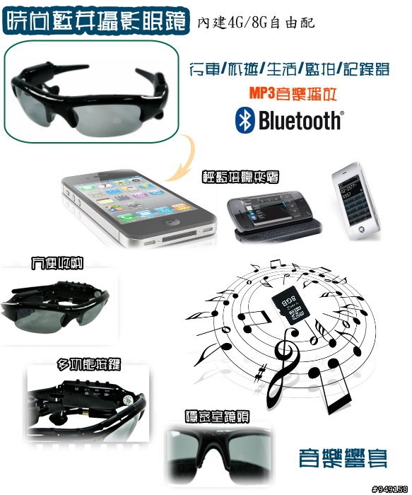 找電話用的藍牙耳機造型、能當藍牙耳機的MP3主機