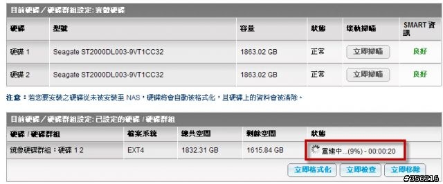 QNap RAID 'bitmap' 功能說明及實測