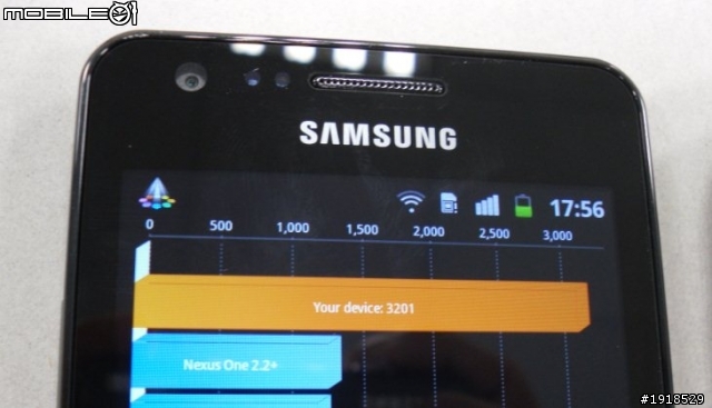 HTC Sensation跑分輸Samsung Galaxy R??