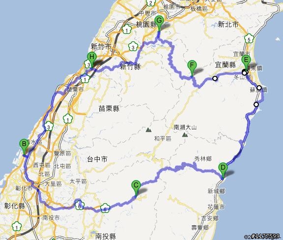 慶祝快退伍之中橫北橫之旅～（4天3夜共717km）圖很多～