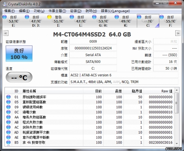 SATA2主機板裝M4 64G開了AHCI，速度還是上不去