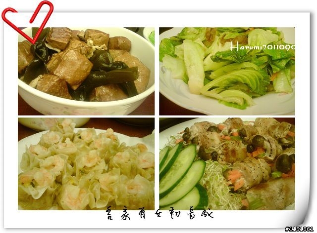 給女兒兩個家常蛋糕的生日餐
