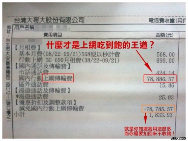 為什麼要辦手機吃到飽~~!?(有圖有真相)