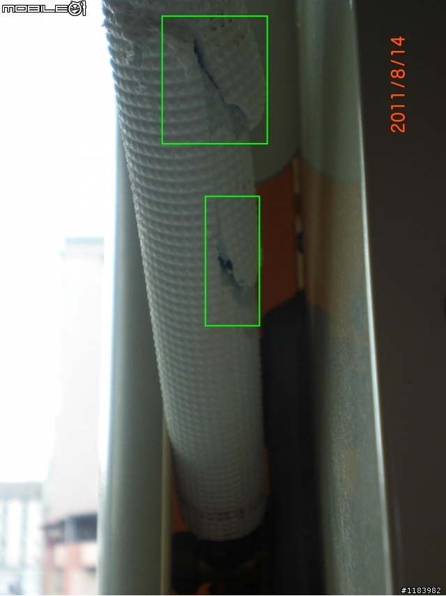 [請教]天氣終於涼了,請問這兩款日立冷氣的室外機會滴水,要報修嗎?