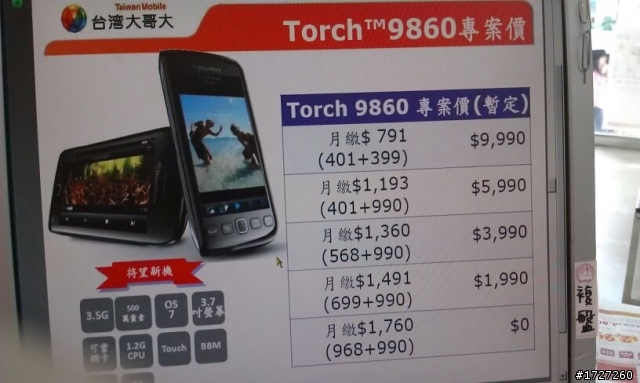 BLACKBERRY 9900 coming soon