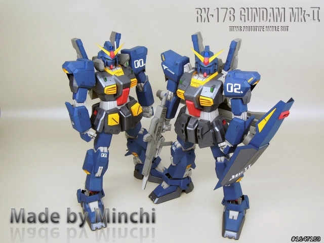 RX-178 MKⅡ Titans(紙模型)