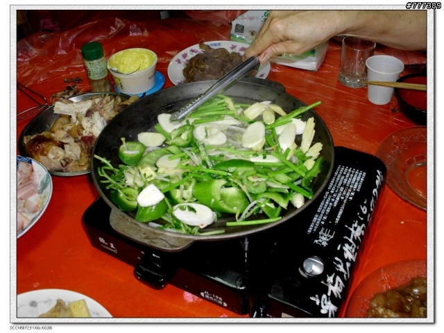 2011.9.7 家庭聚餐,中秋應景---烤盤燒---