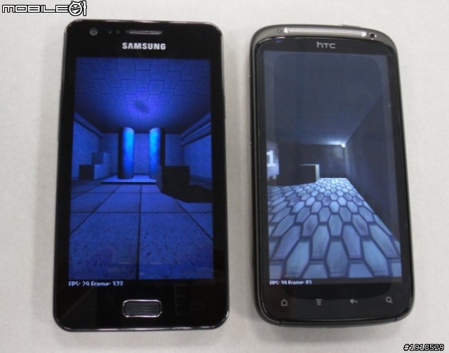 HTC Sensation跑分輸Samsung Galaxy R??