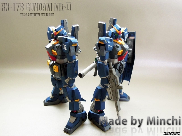RX-178 MKⅡ Titans(紙模型)