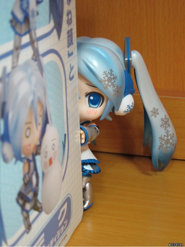 [開箱超劇場__第二彈]  來自北國的雪精靈~~好萌!!---黏土人{ 雪ミク }__”2011開心玩雪 ”版