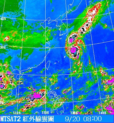 恆春8點鐘方向那團雲系原地滯留那麼久,是有什麼祕密嗎