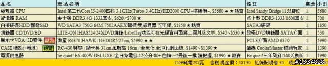 [請教] 2萬1的主機菜單配置