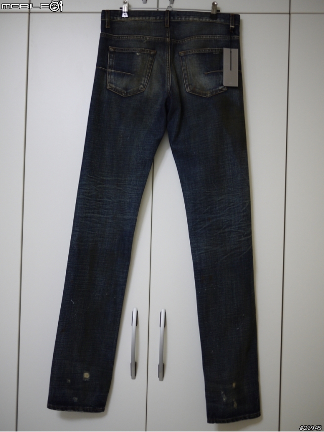 [分享] Dior Homme 2011AW Bas17 被輾過的丹寧褲 Rack Rail Paint Denim