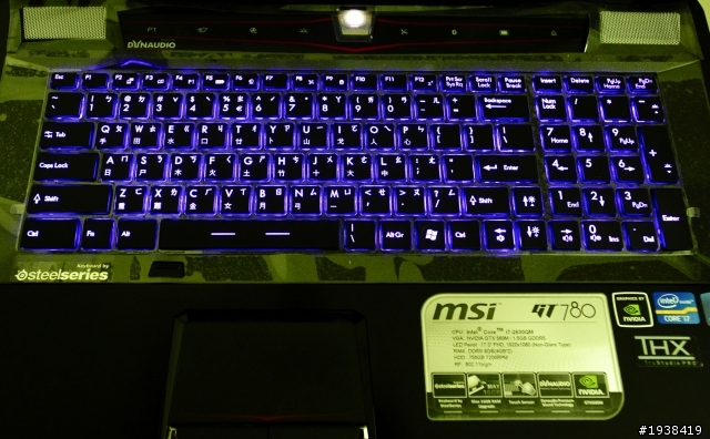 GT780改裝發光鍵盤+雷射雕刻中文輸入