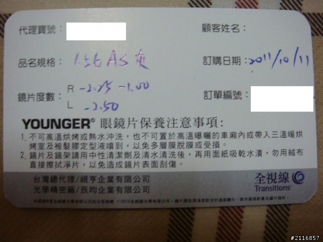 全視線+LEVIS眼鏡=一些問題