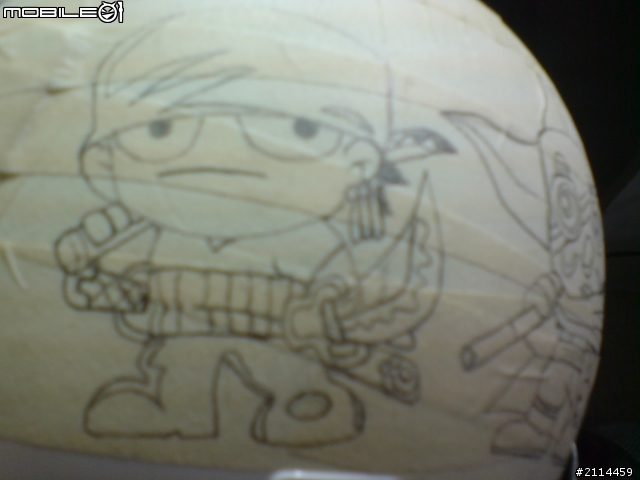 【創作】不專業手繪海賊安全帽