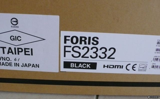 EIZO FORIS FS2332簡單開箱