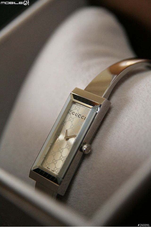 [開箱]GUCCI g-frame collection 緹花紋手錶