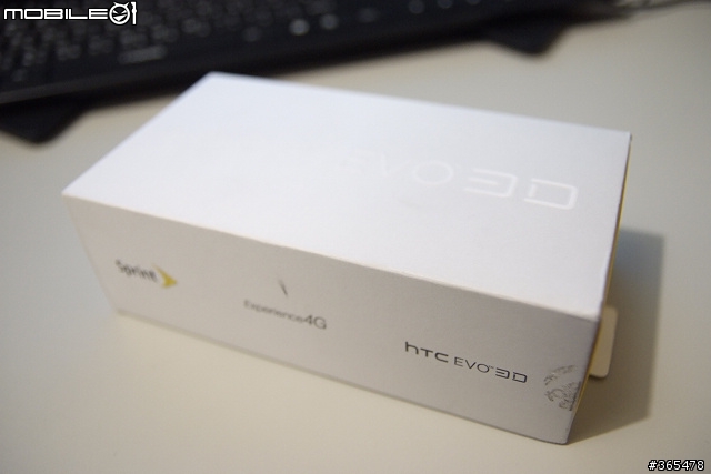 [開箱]全台第一支白色HTC EVO 3D...亞太電信