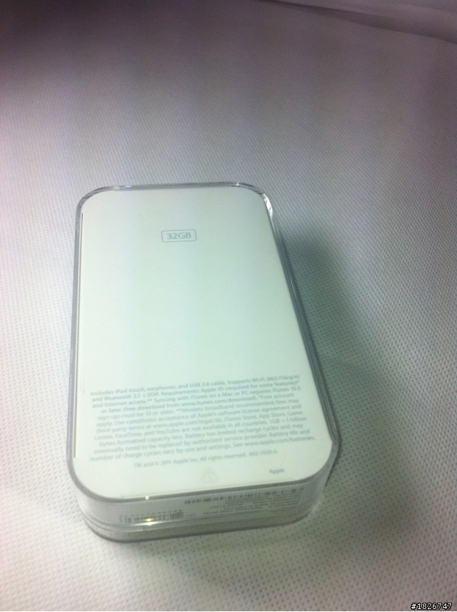 IPod Touch4白色開箱照