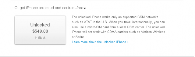 iPhone 4 8G版便宜上市