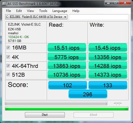 <簡測>EZLINK Seraphim SLC 60GB vs EZLINK Violet-E SLC 64GB