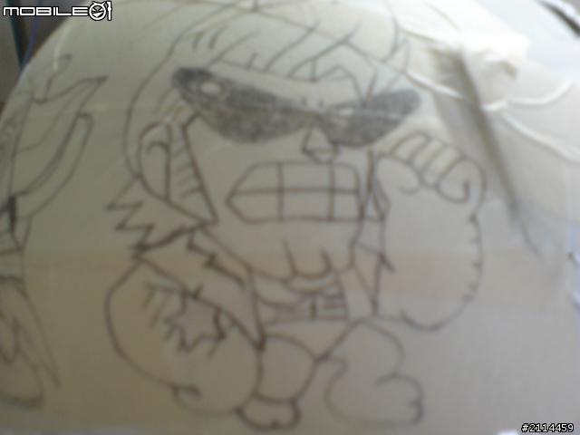 【創作】不專業手繪海賊安全帽