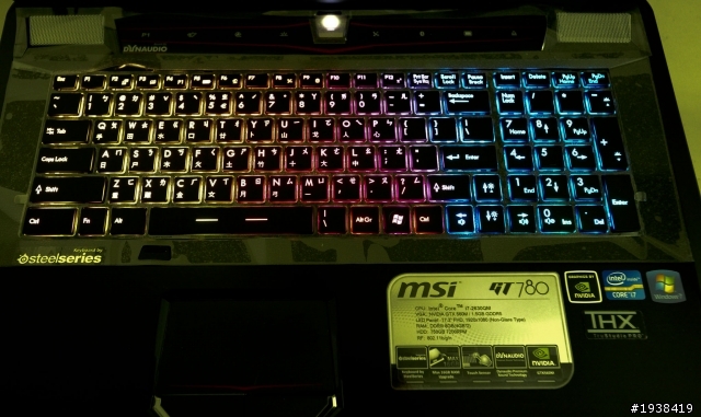 GT780改裝發光鍵盤+雷射雕刻中文輸入