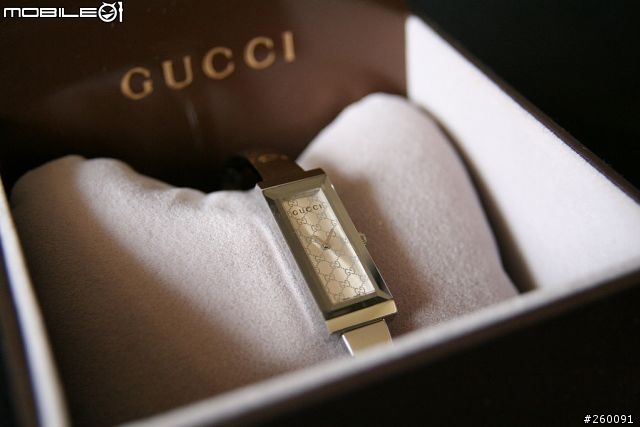[開箱]GUCCI g-frame collection 緹花紋手錶