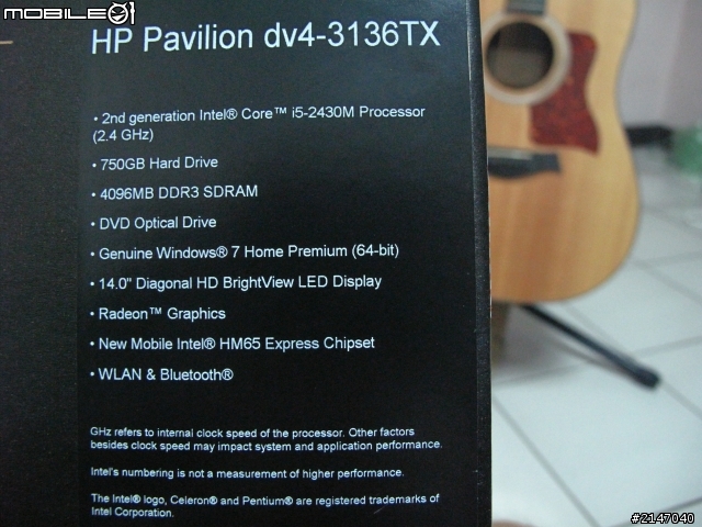 CP值超高dv4-3136TX 簡略開箱文