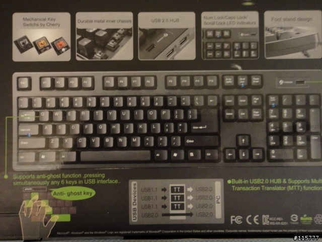 [開箱分享文]]痛快打擊 i-rocks KR-6251機械鍵盤紅軸(特別加料usb 2.0 HUB