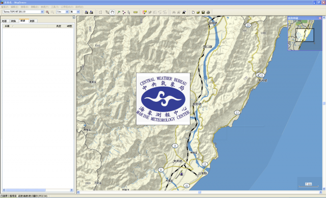 BaseCamp & MapSource 軟體初始的畫面