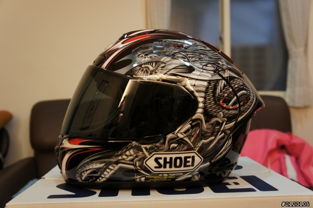 【開箱】日本 SHOEI X-12 清成龍一 黑紅  進口安全帽