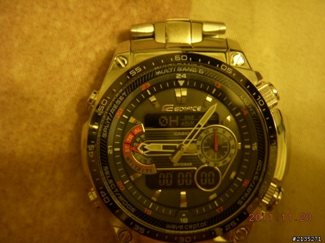 結婚周年紀念CASIO-EDIFICE-ECW-M300電波雙顯錶   以及  CK K0K23120 都會仕女鋼帶腕錶 開箱摟!!
