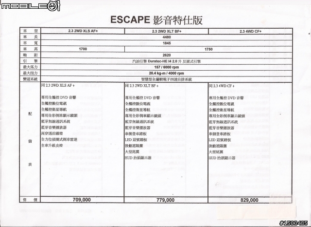 Escape 2.3 XLT