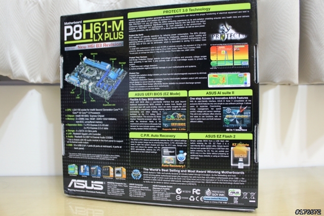 經濟實惠小板子-ASUS P8H61-M LX Plus純開箱分享